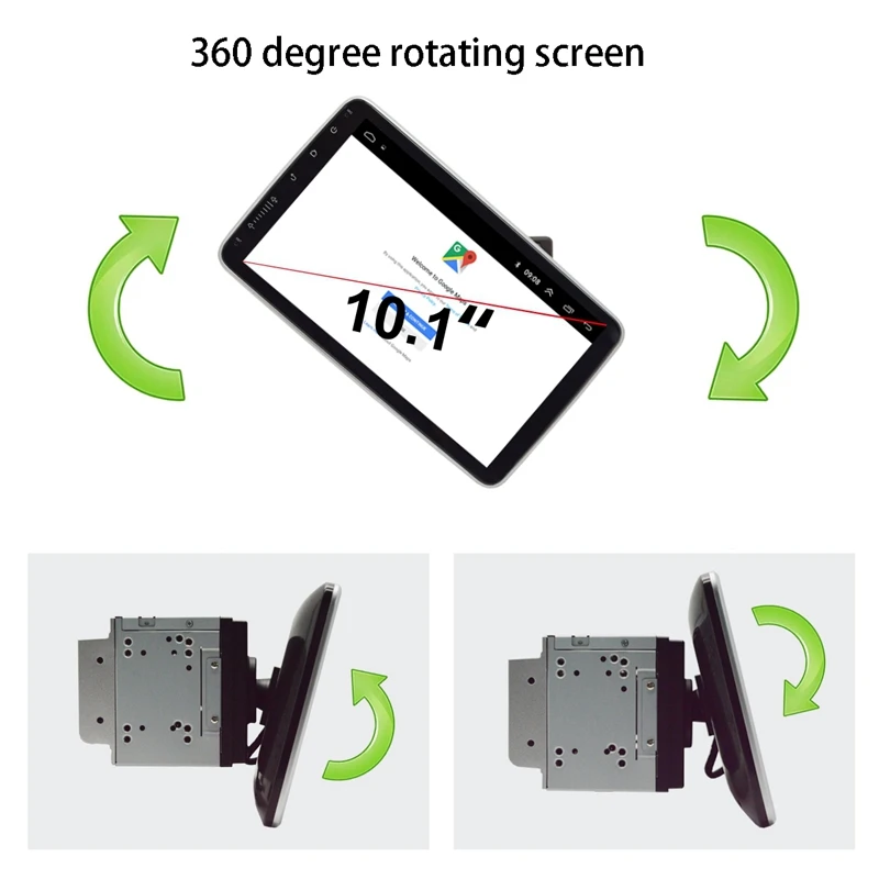 10.1 Inch Android 9.1 Car Multimedia Player 2Din Radio with Up Down Rotation Adjustable Sn Wifi Bluetooth GPS | Автомобили и