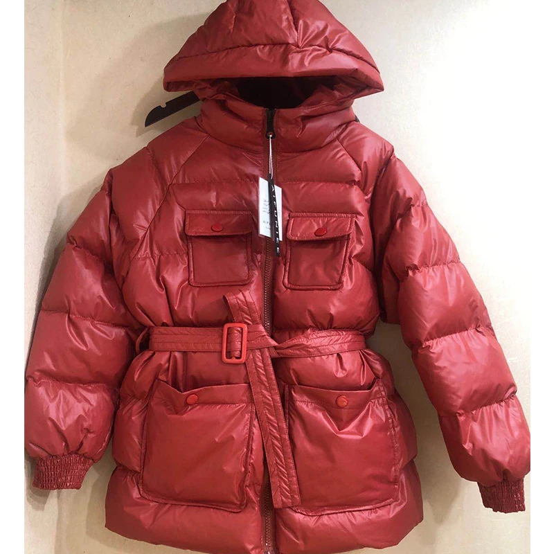 Puffer Jackets for Women Hooded 2022 Winter Long Coat 4 Colors Femme Padded Parkas Korean Style Autumn Black Guangzhou Clothing