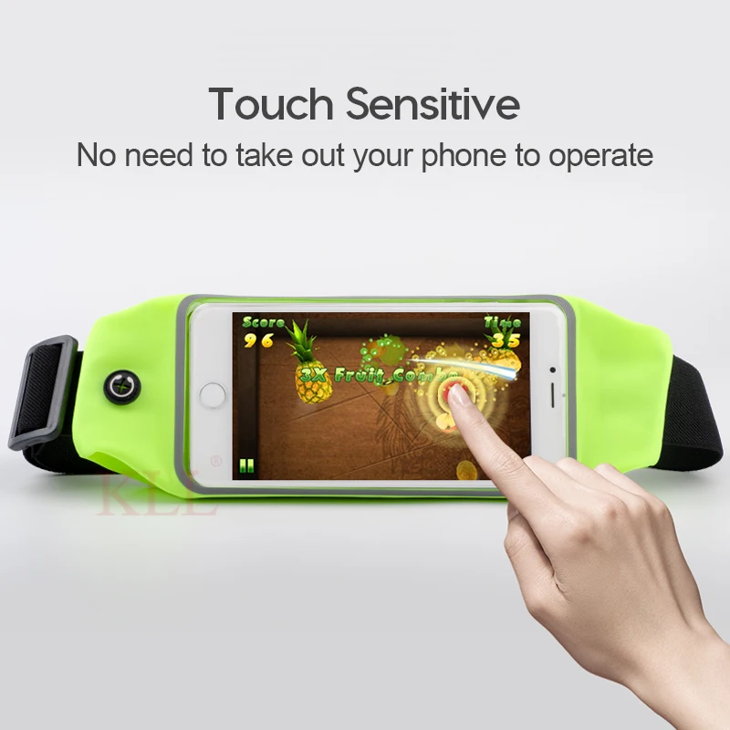 6.5inch Sports Running Waist Bag for iPhone Samsung Huawei Outdoor Jogging Belt Waterproof Phone Bag Case Gym Waist Holder Cover