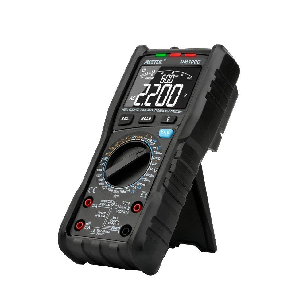 MESTEK DM100C цифровой мультиметр умный двухъядерный T Rms NCV температура Multimetro