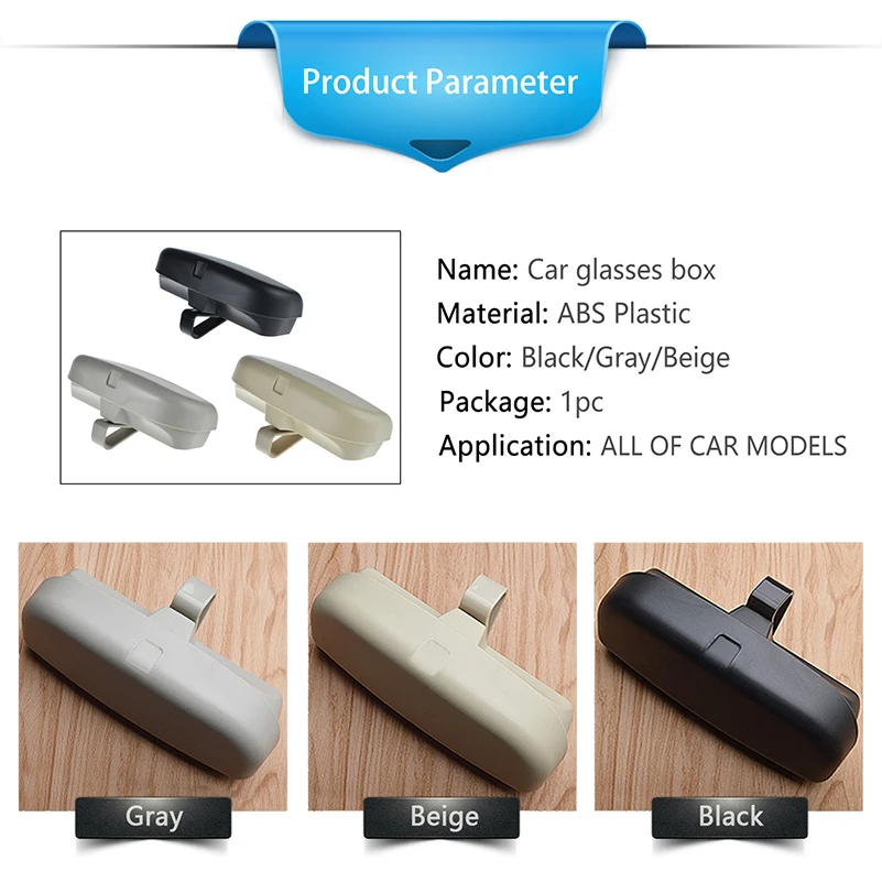 Car Glasses Box Case Holder For Mercedes Benz W204 W203 W211 W210 W212 W124 Cla W205 BMW E46 E39 E60 E36 E90 F30 F10 Accessories |