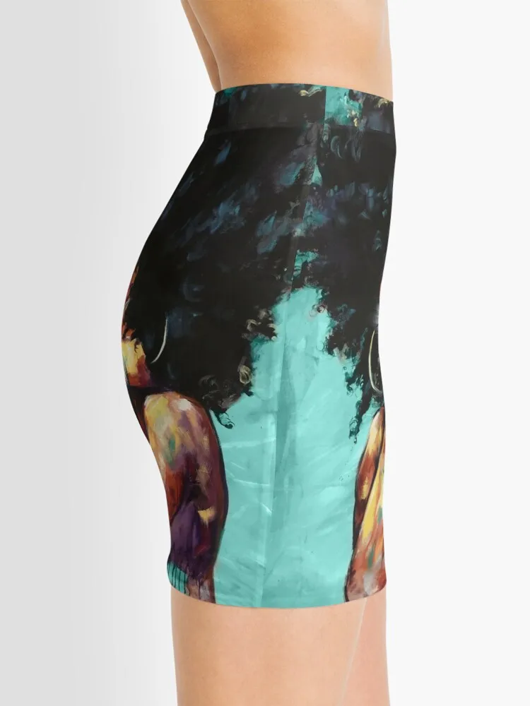 

Naturally II TEAL Mini Skirt