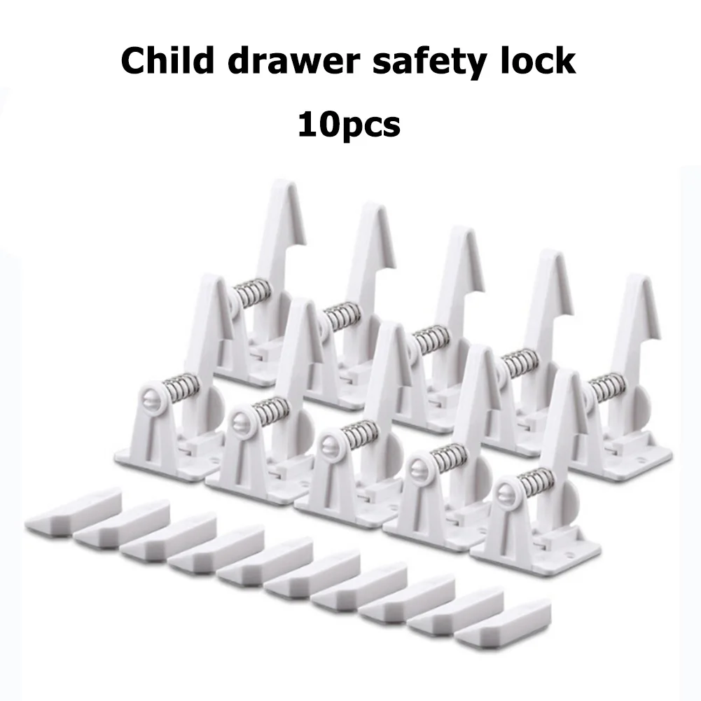 

Kids Protection Invisible Locks Cupboard Cabinet Door Drawer Safety Locks 10pcs Baby Safety Security Cabinet Drawer Lock