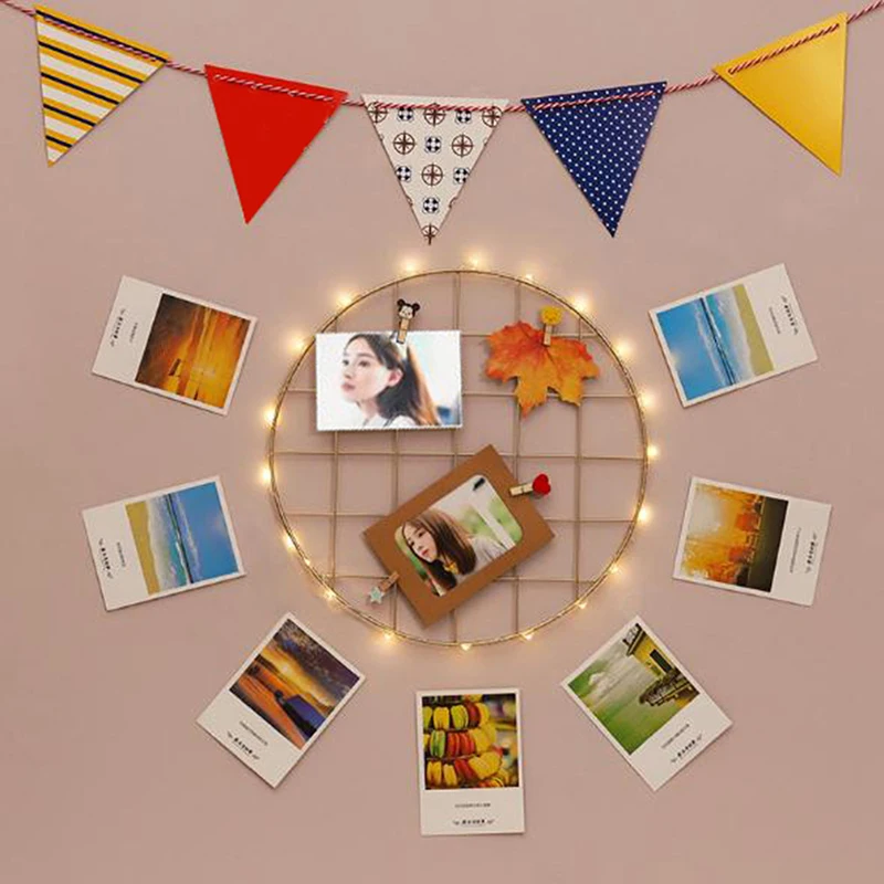 Металлическая сетчатая декоративная фоторамка настенная художественная