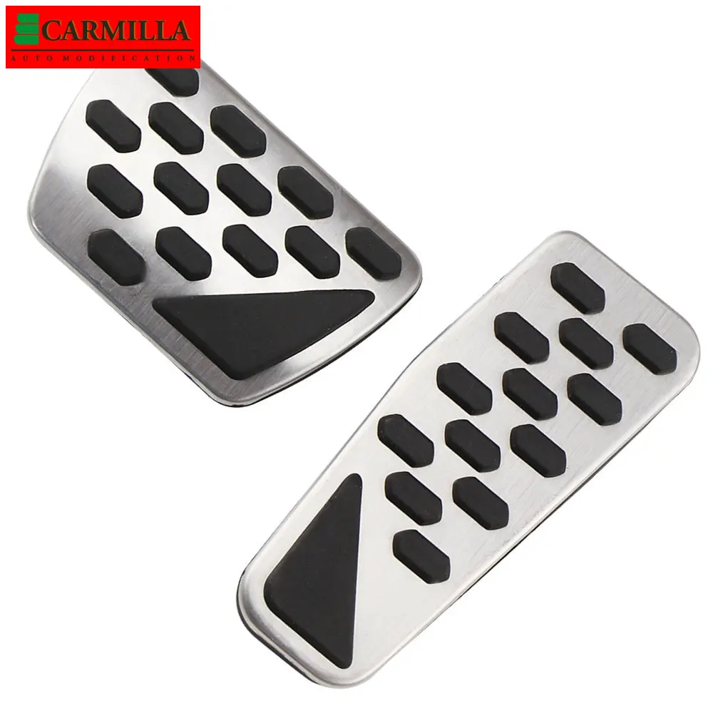Carmilla Car Gas Brake Pedal Cover Auto Stainless Steel Foot Pedals Pad Kit for Jeep Wrangler JL 2018 2019 2020 2021 Models AT | Автомобили
