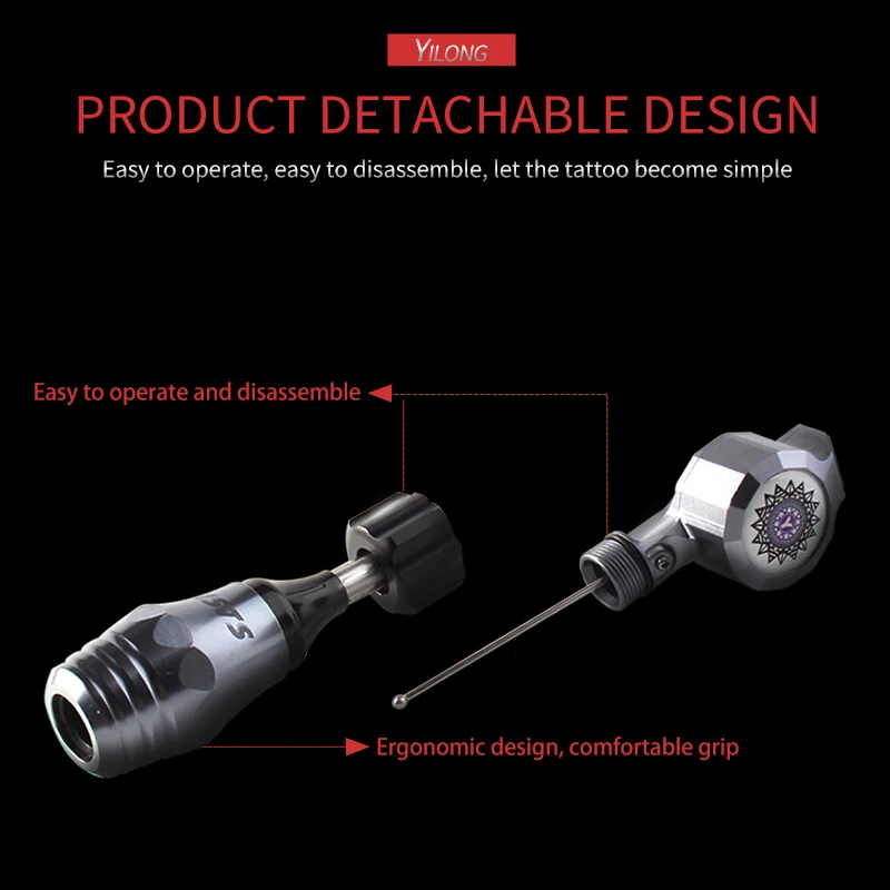 Тату машина ротационная ручка для тату пуля шлейф M8 гибридный Перманентный