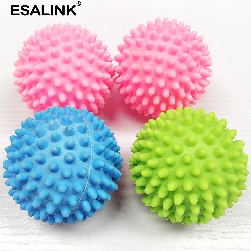 Шарики для стирки дома ESALINK мячи из мягкого пластика ухода за стиральной машиной 3