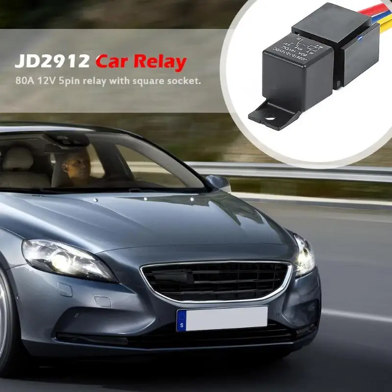 JD2912 12 в 80 Ампер 5-контактный автомобильный переключатель тип вставки модификация