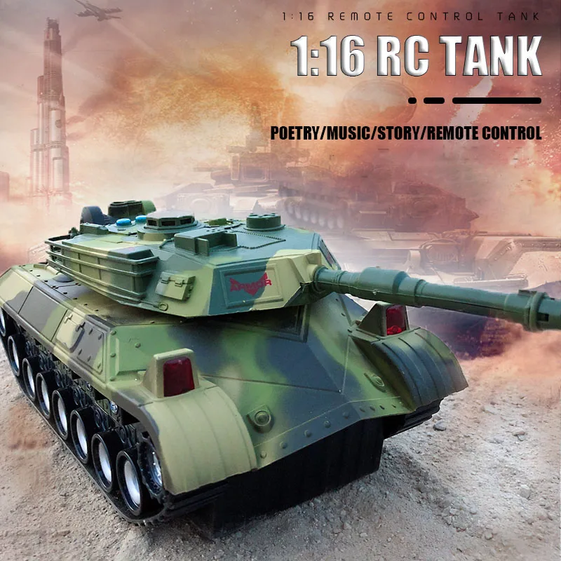Радиоуправляемый Танк 1/16 Радиоуправление бронированный автомобиль детские