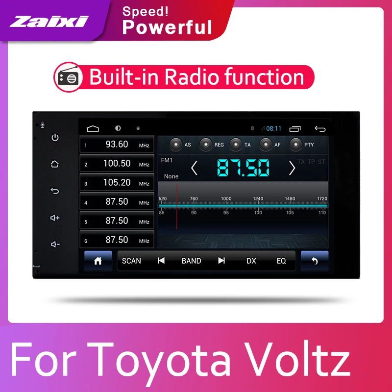 Для Toyota Voltz 2002 2003 2004 2din автомобильный мультимедийный Android Авторадио проигрыватель