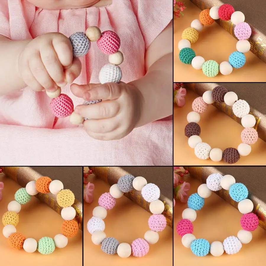 Деревянные детские кольца для прорезывания зубов детская игрушка аксессуары