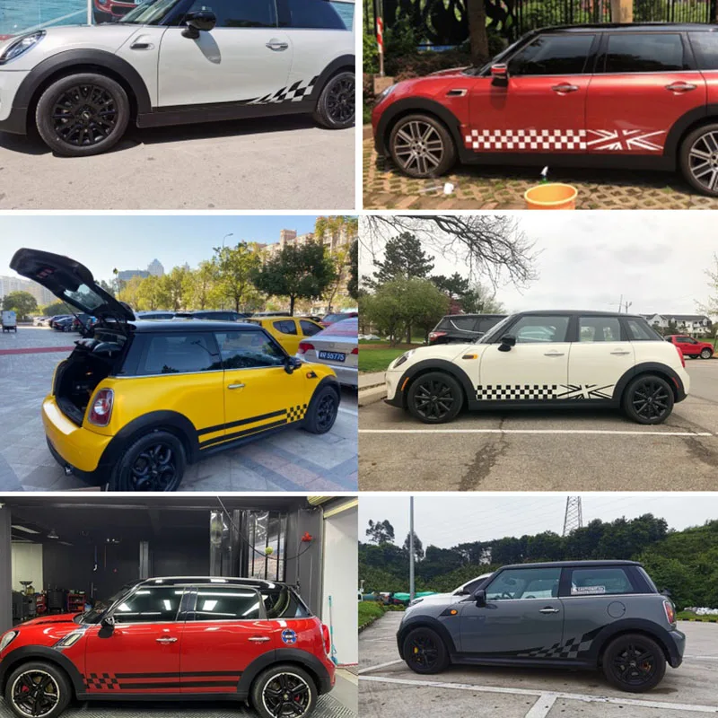 2 шт. автомобильные длинные боковые наклейки для Mini Cooper R56 R57 R58 R50 R52 R53 R59 R61 Countryman R60