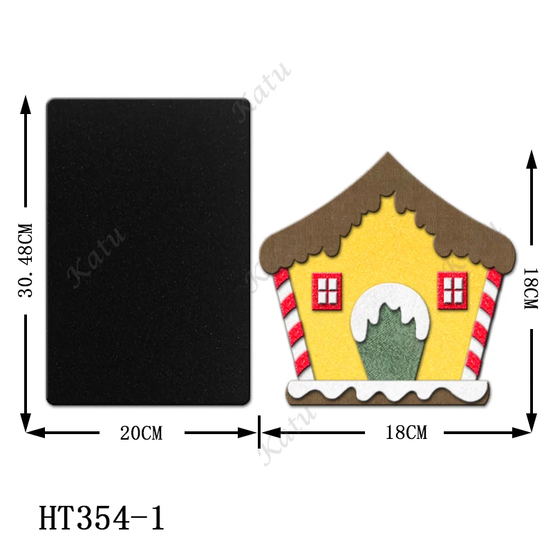 

Christmas House Cutting dies - New Die Cutting And Wooden Mold,HT354 Suitable For Common Die Cutting Machines On The Market.