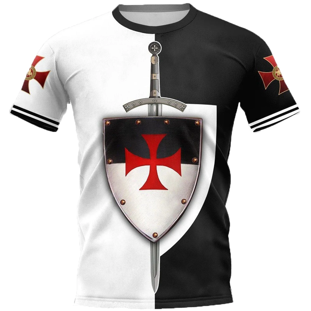 

CLOOCL Knights Templar Series T-shirts Newest Design Pullovers Casual Men Clothing Women Harajuku Streetwear S-7XL
