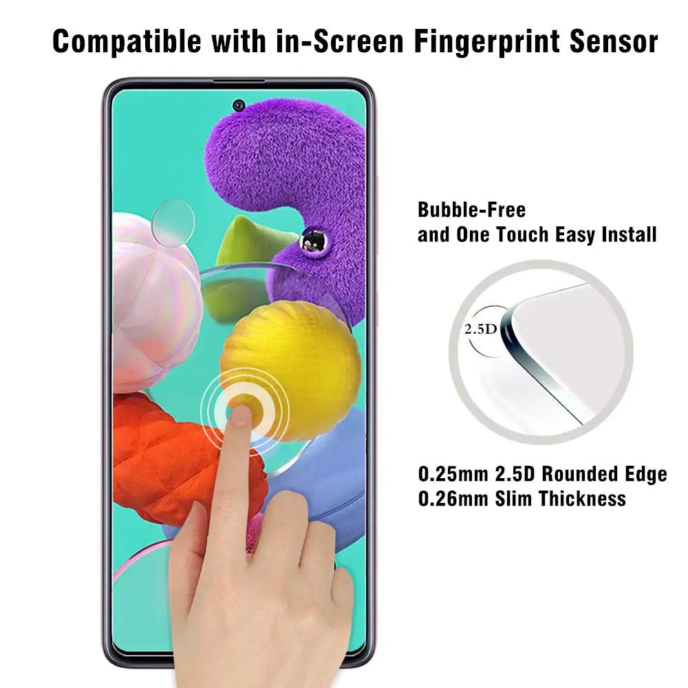 2.5D HD закаленное стекло для XiaoMi Redmi Note 9S Защита экрана телефона защита от царапин