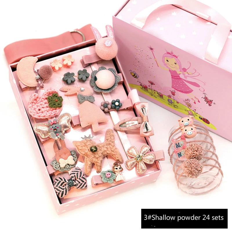 Аксессуары для волос подарочный набор принцесса шпильки ленточный бантик