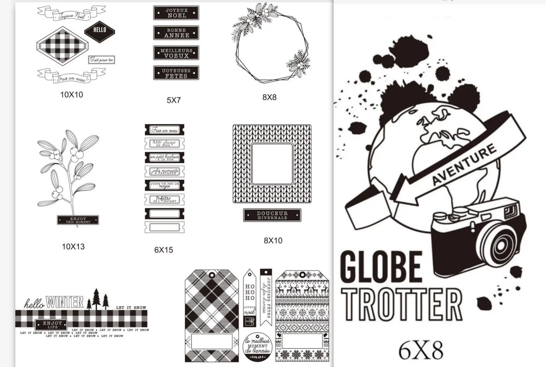 Французский прозрачный силиконовый штамп/печать для скрапбукинга сделай