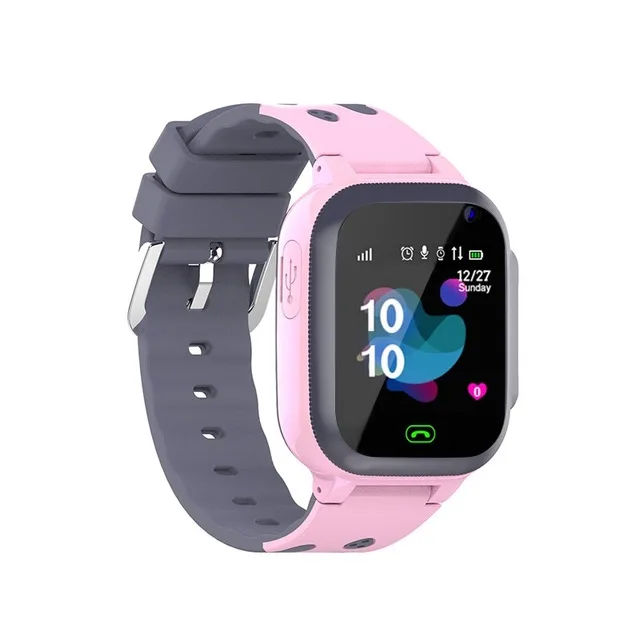 Pink Новинка, умные часы LBS, Детские Смарт-часы, детские часы для детей, SOS, поиск местоположения, локатор, трекер, анти-потеря, монитор+ коробка - Color: Pink