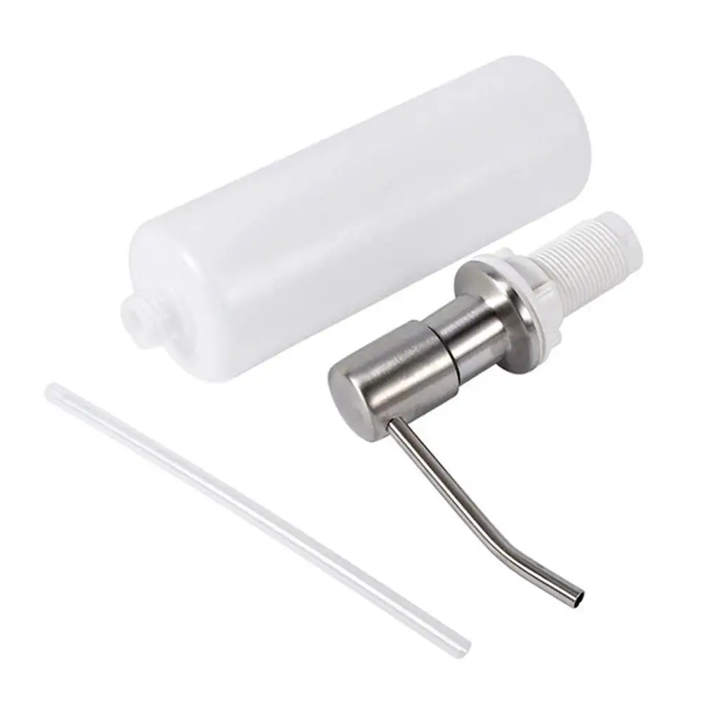 Диспенсер для мыла из нержавеющей стали 300 мл кухонная раковина ручная бутылка