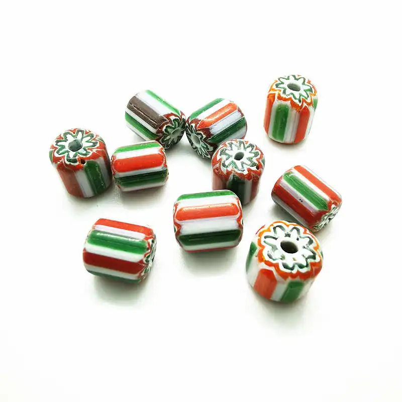 10 бусин, Непальские ручные лампворк, бусины в бочке, шарики в полоску сафрарон, архистические торговые бусины TSB0198