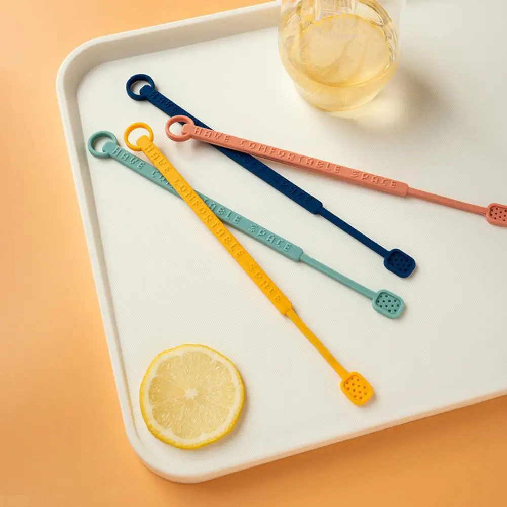 

Stirring Stick Durable Long Handle Silicone Creative Coffee Stirrer for Home Coffee Stirrer