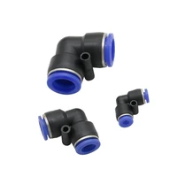 pneumatic air pipe elbow joint quick insertion right angle 90 degree plastic elbow hose pv 04mm 6mm 8mm 12mm 16mm