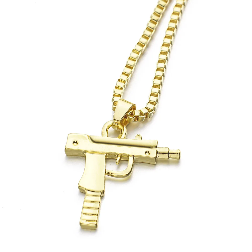 Dormon модная подвеска в стиле хип хоп с пистолетным пистолетом цепочка панк крутые