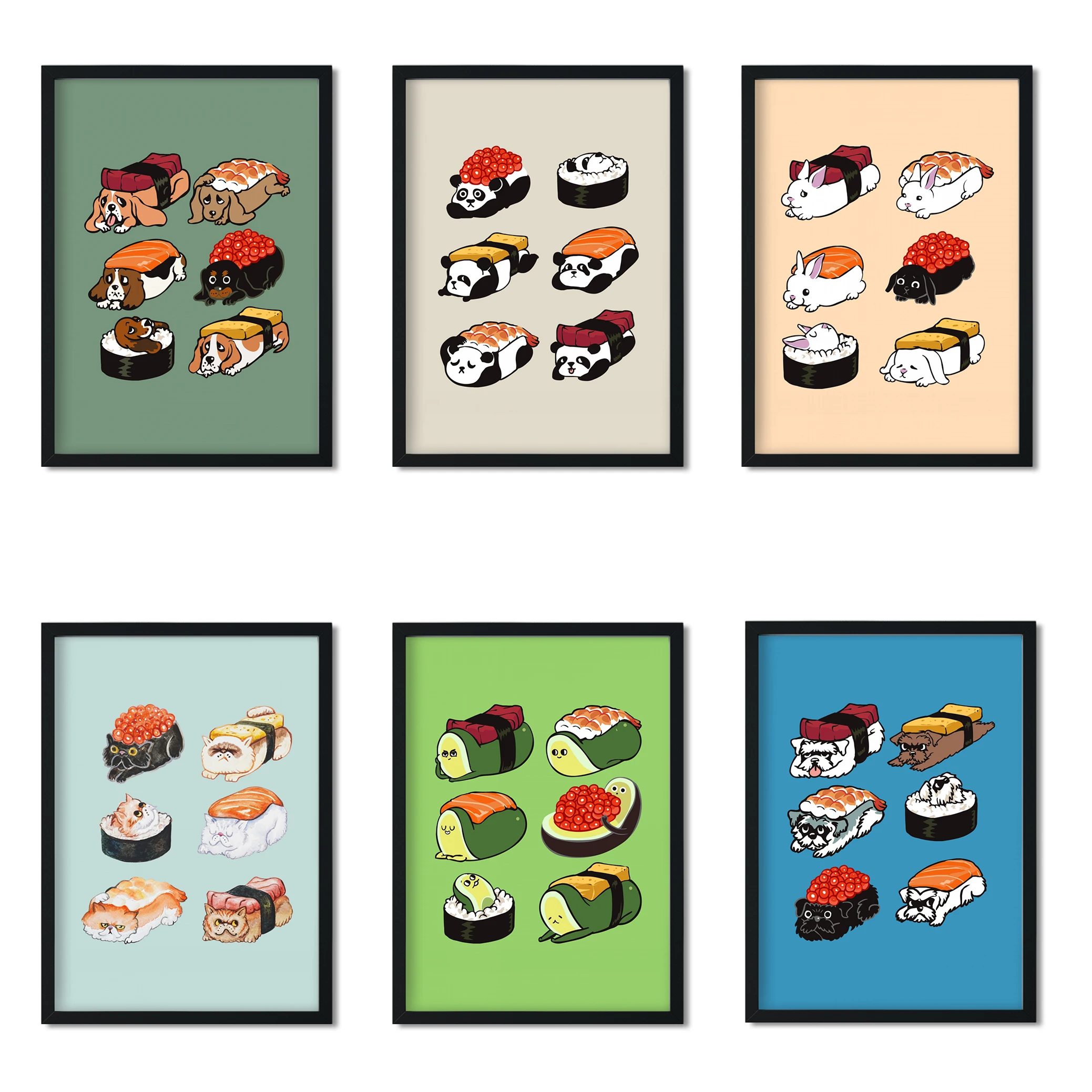 Милый Забавный мультфильм для суши маленькое животное Япония используется