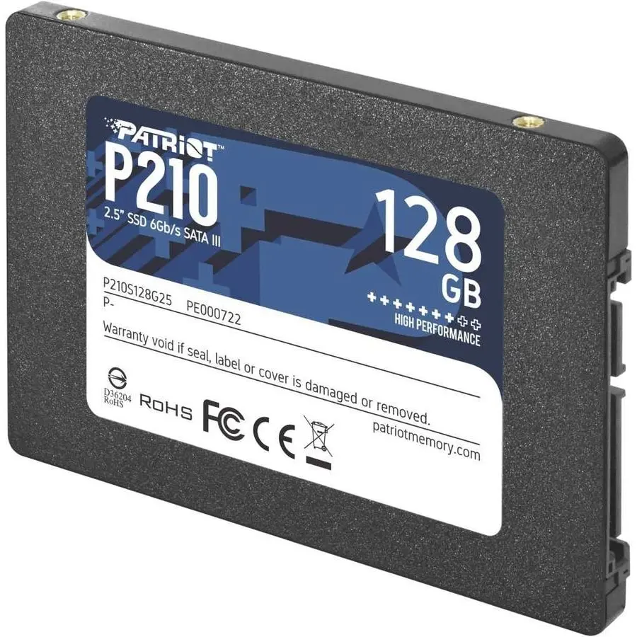 Твердотельный накопитель Patriot P210 P210S128G25 SSD 2.5&quot 128Gb PCI Ex4 чтение: 450 Мб/сек запись: 430