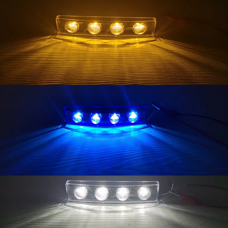 1X 24v Белый Янтарь синий светодиодные боковые габаритные фонари для грузовика Scania