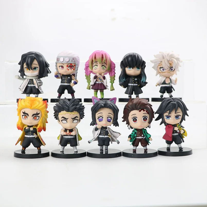 

Anime Demon Slayer Figure Kamado Tanjirou Agatsuma Zenitsu Kamado Nezuko Hashibira Inosuke Rengoku Kyoujurou PVC Action Figure