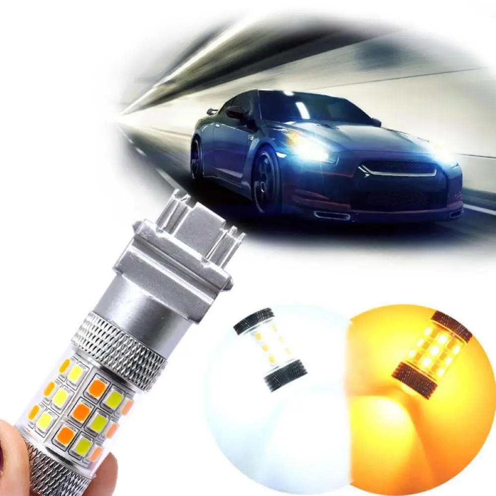 

55% Hot Sales!! High Brightness Dual Color White Yellow LED Bulbs DRL Fog Turning Signal Light