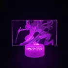 3d-лампа с аниме Kill La Kill, прикроватная лампа с динамиком и Bluetooth, для подростков, спальни, подарок на день рождения