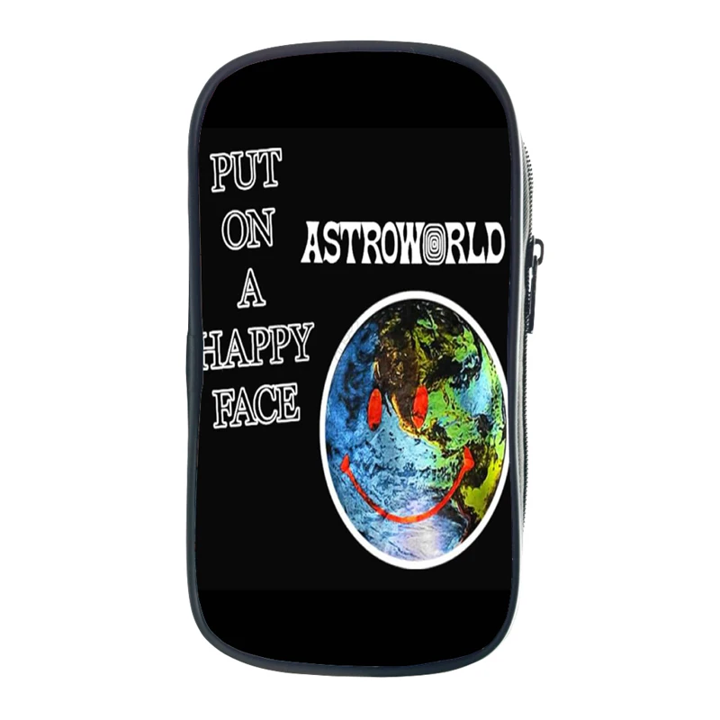 Вместительная сумка для ручек Travis Scotts ASTROWORLD чехол карандашей с крутым рисунком
