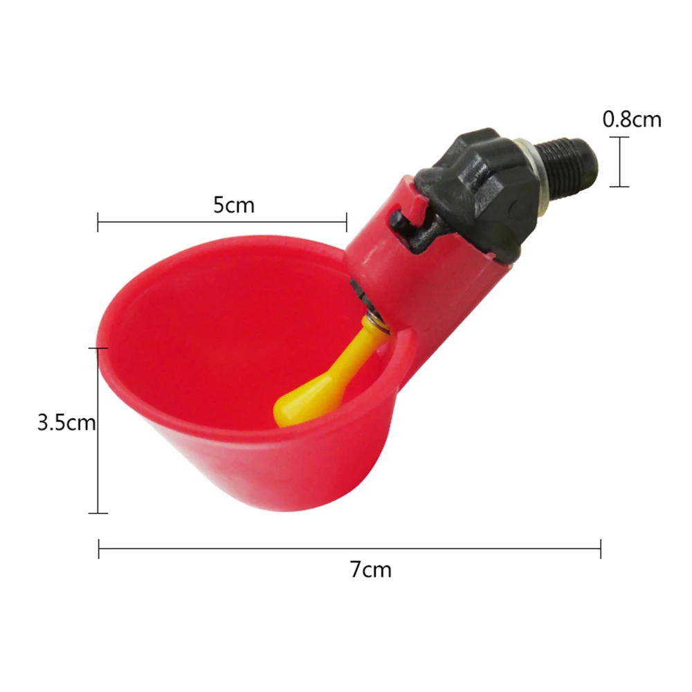 

5/10/15/20Pcs Feed Automatic Bird Coop Poultry Chicken Fowl Drinker Water Drinking Cups Bowl Backyard Livestock Feeding Supplies