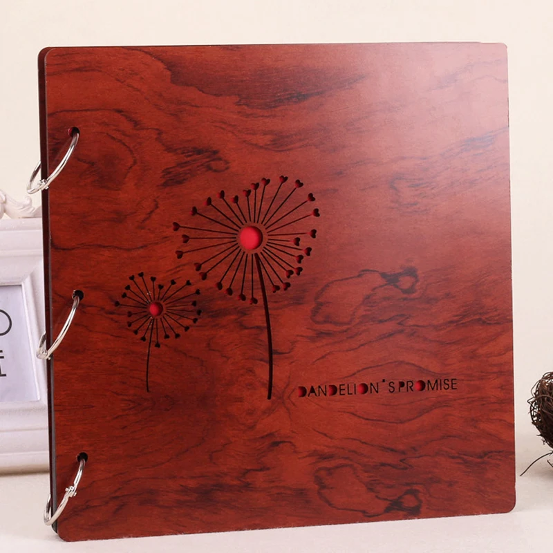 16-дюймовые свадебные Большие винтажные деревянные самоклеящиеся черные