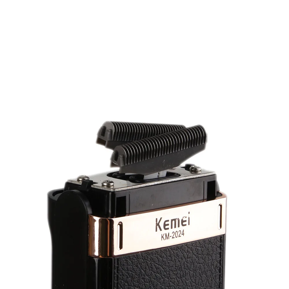 Kemei электрическая бритва для мужчин триммер бороды два лезвия