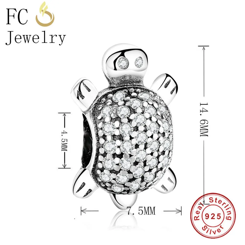 FC Jewelry Fit оригинальные брендовые Подвески браслет 925 пробы серебряные животные