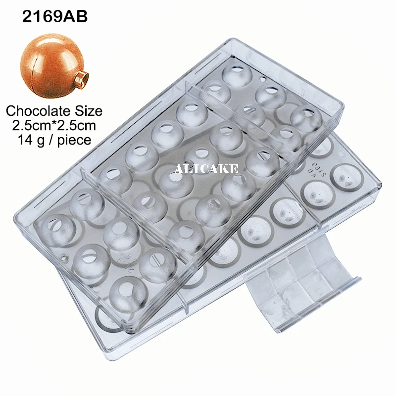 2169CD 3D формы для шоколада, конфет, бар, формы из поликарбоната, пластиковый лоток для выпечки торта, кондитерских изделий, пекарни, инструменты для шоколада, форма для конфет - Цвет: 2169CD