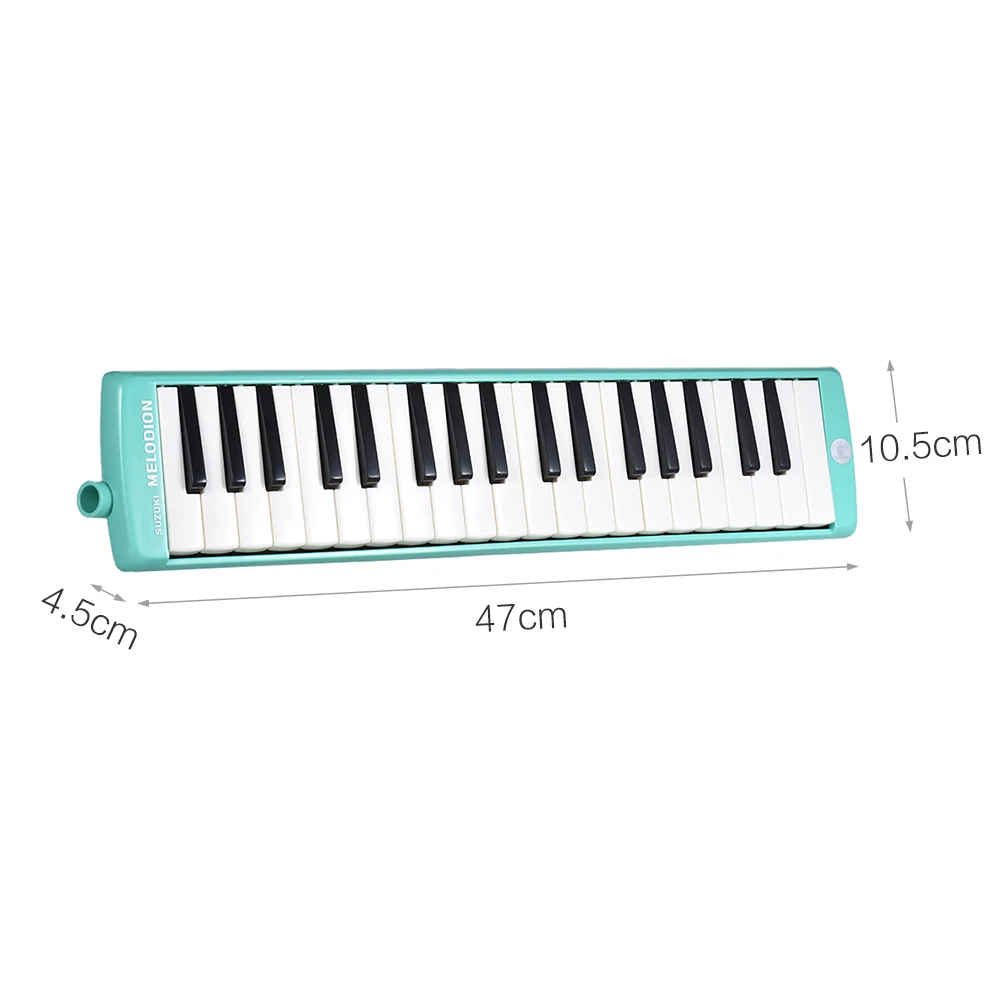 

SUZUKI MX-37D 37-Key Melodion Melodica Pianica Musical Instrument with Long & Short Mouthpiece Carry Bag Cleaning Cloth