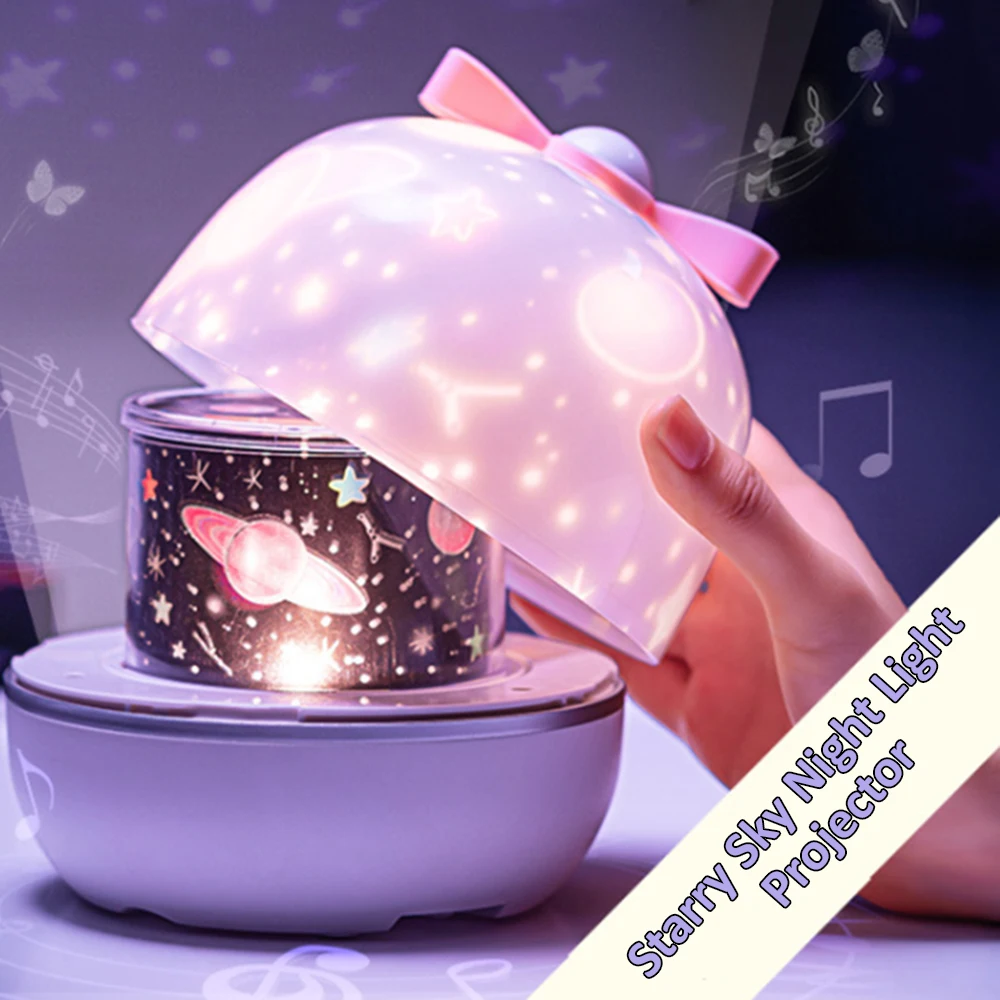 

Projector Night Light 360Rotating Led Night Lighting Lamp Colorful Universe Ocean Elk Garden Hobbyhorse Birthday Projector
