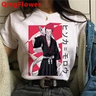 Футболка Hunter x Hunter Killua Zoldyck Kurapika Hisoka, летняя, винтажная, белая, в стиле Харадзюку, уличная одежда