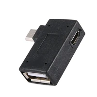 micro usb to usb otg adapter with power supply tablet mobile phone external usb flash drive mouse card reader