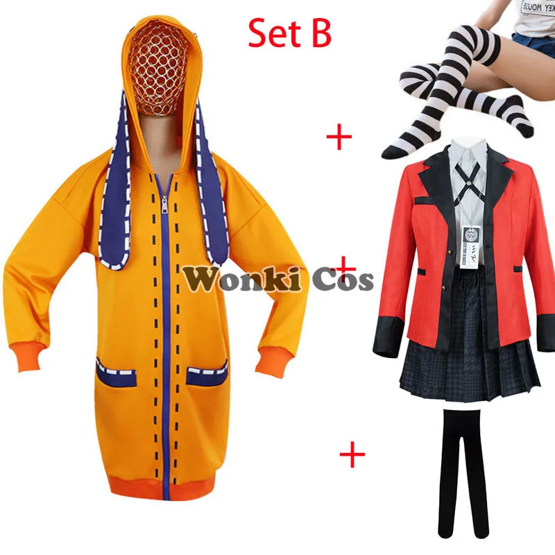 Костюм для компульсивного игрока из аниме Kakegurui косплей костюм руны йомозуки