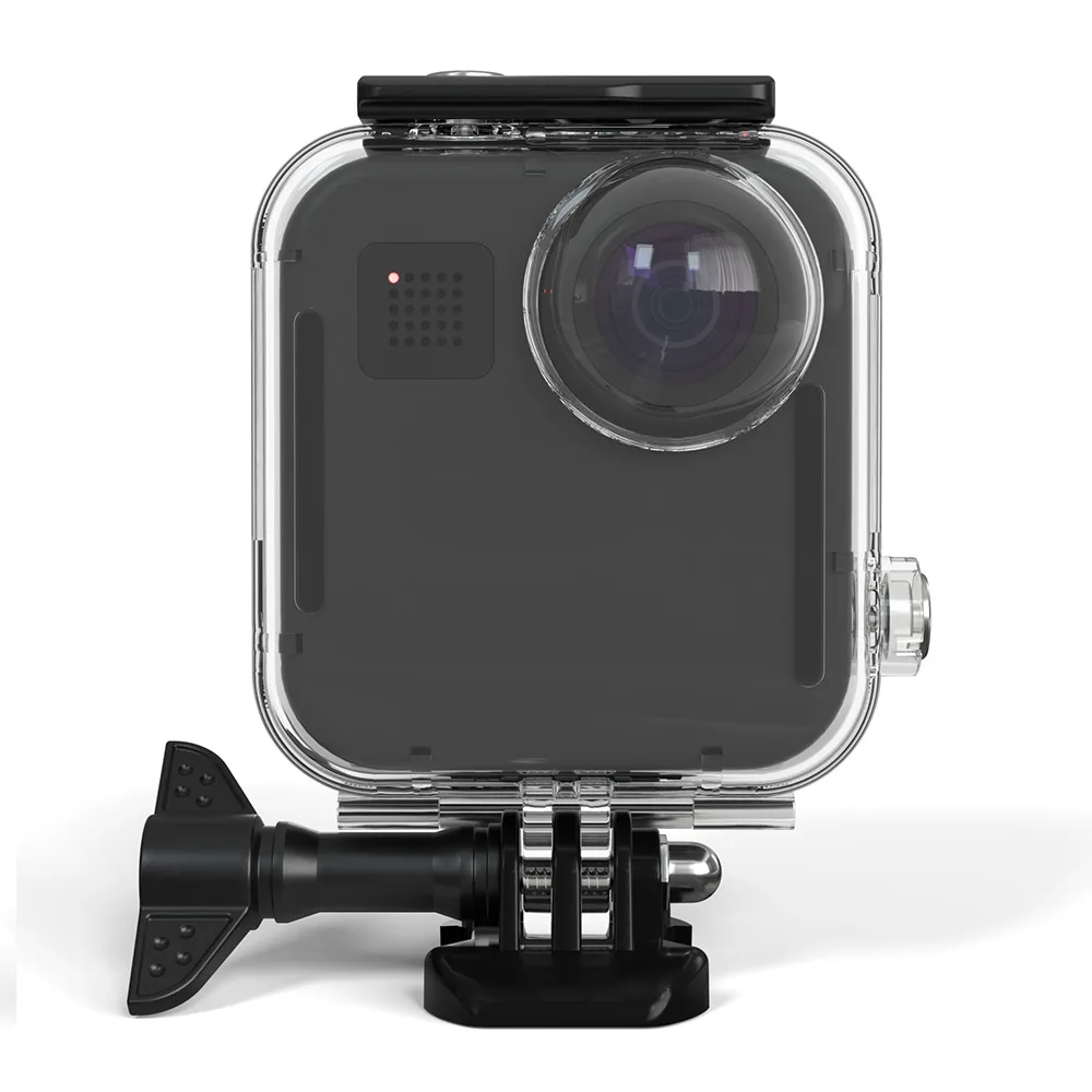 Скидка Водонепроницаемый чехол для Gopro Max, водонепроницаемый корпус, панорамная Экшн-камера, защитный футляр для дайвинга, аксессуары для Gopro Max, чех...