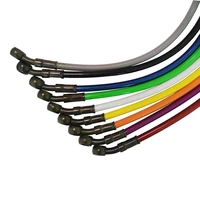 10mm 28 degree motorcycle dirt bike braided line steel brake hose cable hydraulic banjo pipe 270mm 1500mm for universal racing