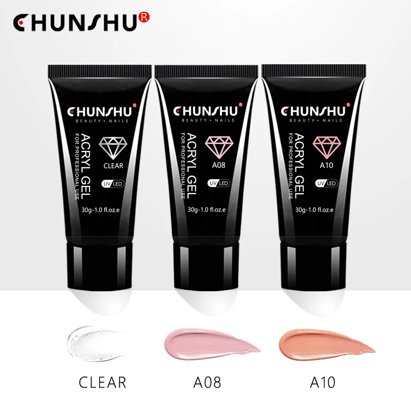 Полигель для наращивания ногтей CHUNSHU многоцветный УФ-гель лак дизайна салона