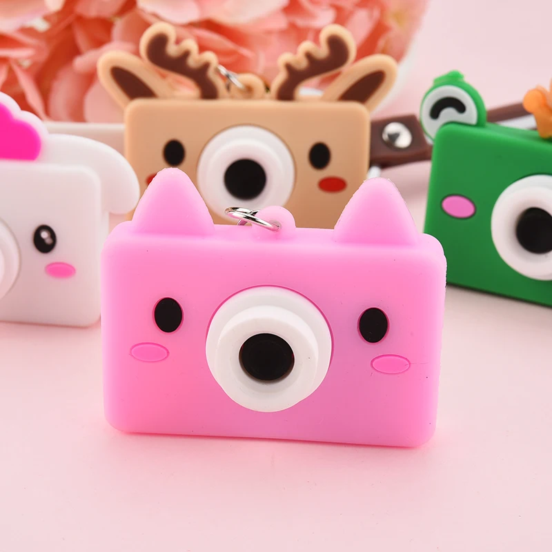 

New Creative Camera Led key chains With Sound LED Flashlight Key Ring Holder for Women Bag Car gift Keychain EH032