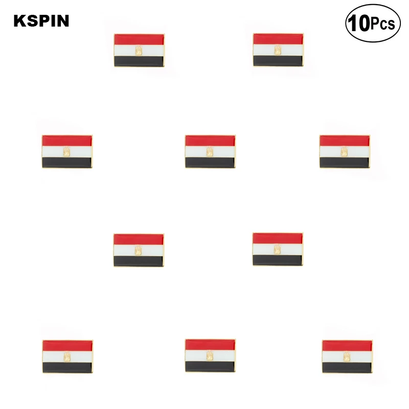 Египетские Броши с флагом отворот булавка флаг значок брошь Значки 10 шт. в