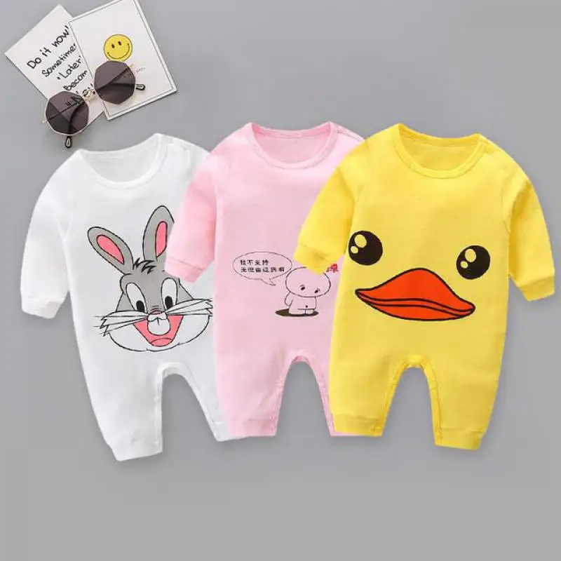 Baby Clothes Brand Infantil Long Sleeve Jumpsuit Winter Girl Climb Clothing Cartoon Costume Pure Cotton Boy Romper | Детская одежда и